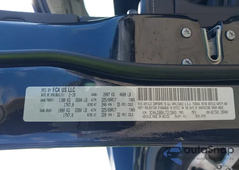 2018 Jeep Compass Latitude 4X4 from USA, damaged, VIN 3C4NJDBBXJT313943